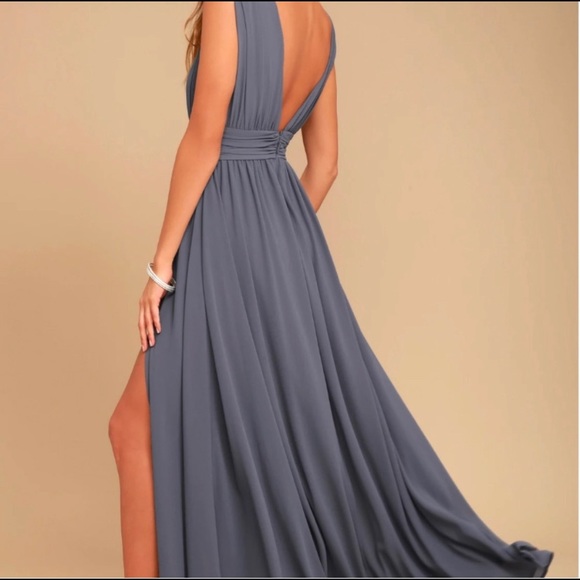 Lulu’s Heavenly Hues Denim Blue Dress | NFS - Picture 3 of 3